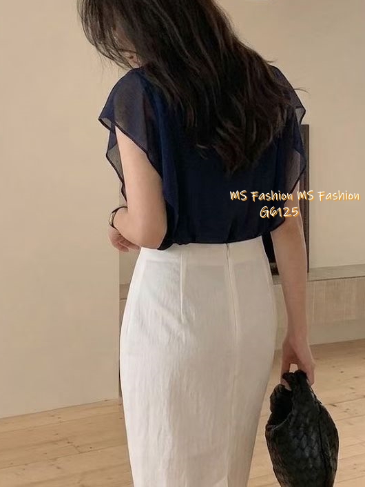 G6125 韓國🇰🇷靚料ruffle top