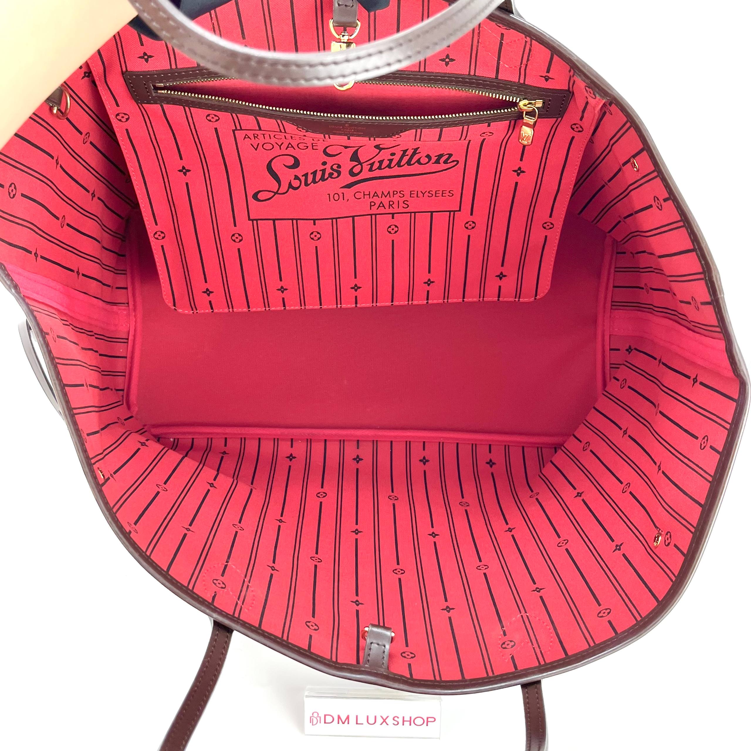 LV Damier Ebene Neverfull MM GHW