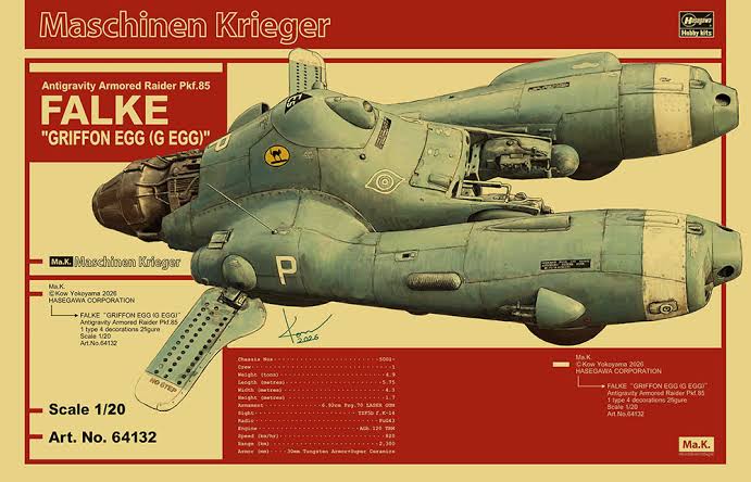 1/20 Antigravity Armored Raider Pkf.85 Falke Griffon Egg