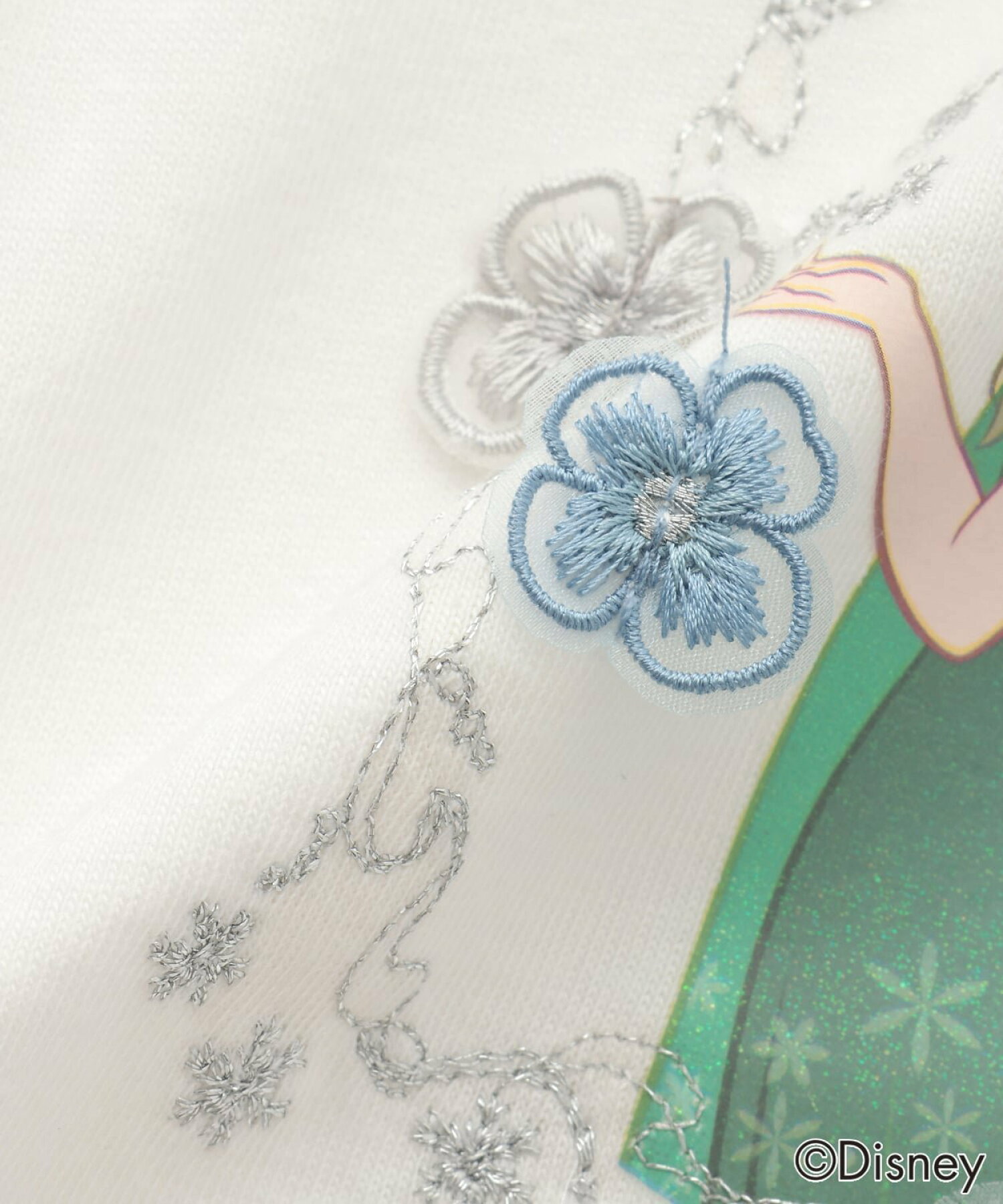 🆕【⭐訂購⭐】🌀🇯🇵 日本直送🇯🇵 #DisneyPrincess 立體花朵 貼花 刺繡 荷葉邊 短袖tee［5款選］🌀 [ELEA-0205][260623]