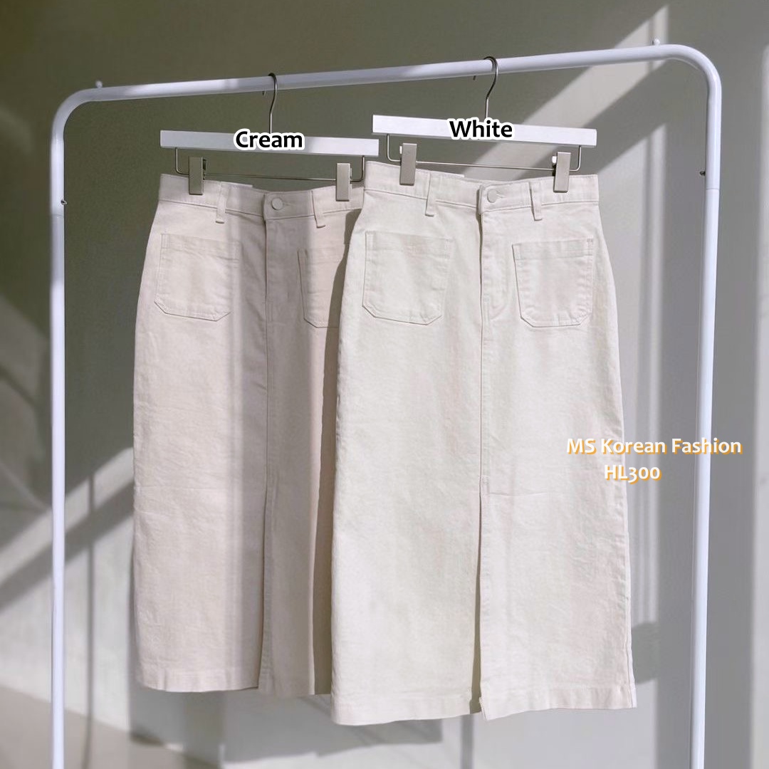 HL300 韓國🌼Howluk春版前兩袋開叉半裙