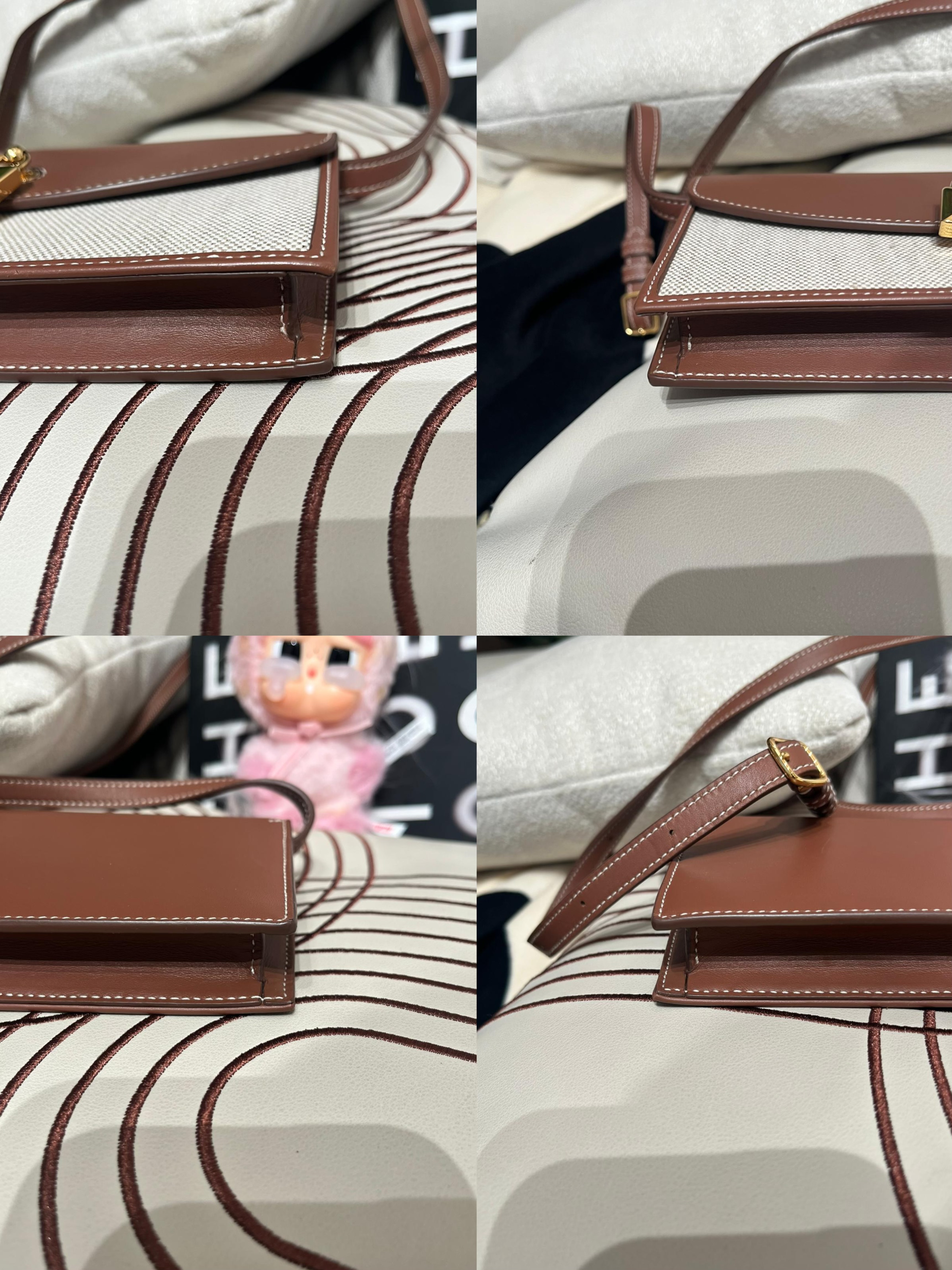 LORO PIANA EXTRA POCHETTE WALLET ON STRAP, 100%Authentic ,95%new 專門店售價$15,300 