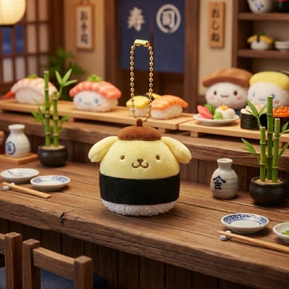 [Sanrio] Sushi 5cm公仔匙扣 (8種)