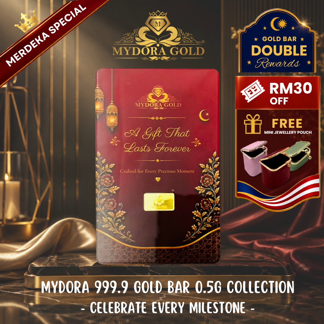 MYDORA 999.9 Gold Bar 0.5g AGift Series l MERDEKA SPECIAL