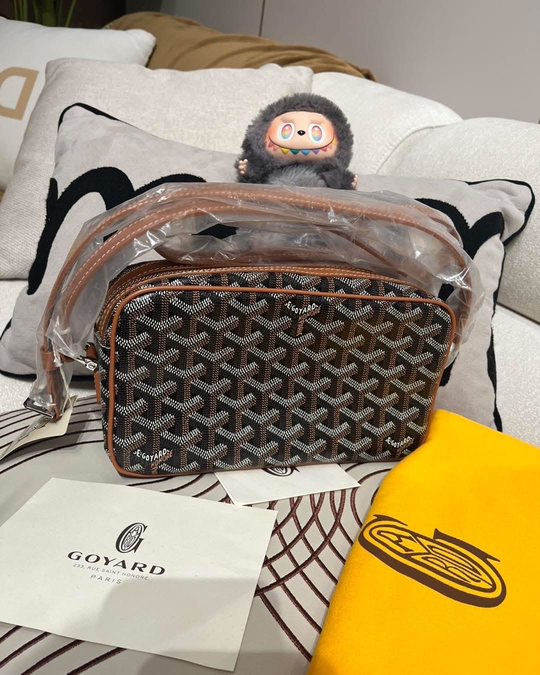 全新 Goyard cap vert pm bag tan 焦糖黑100%Authentic ,100%new 全新 ✅dust bag✅tap booklet 