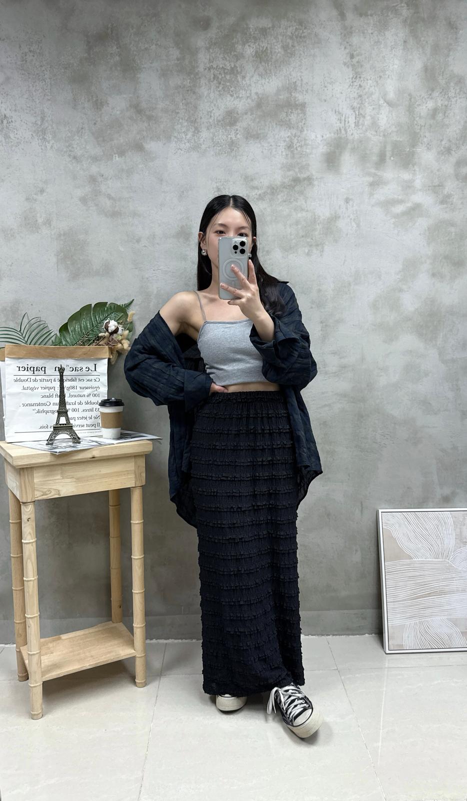 G16 暗紋心型領Bra top