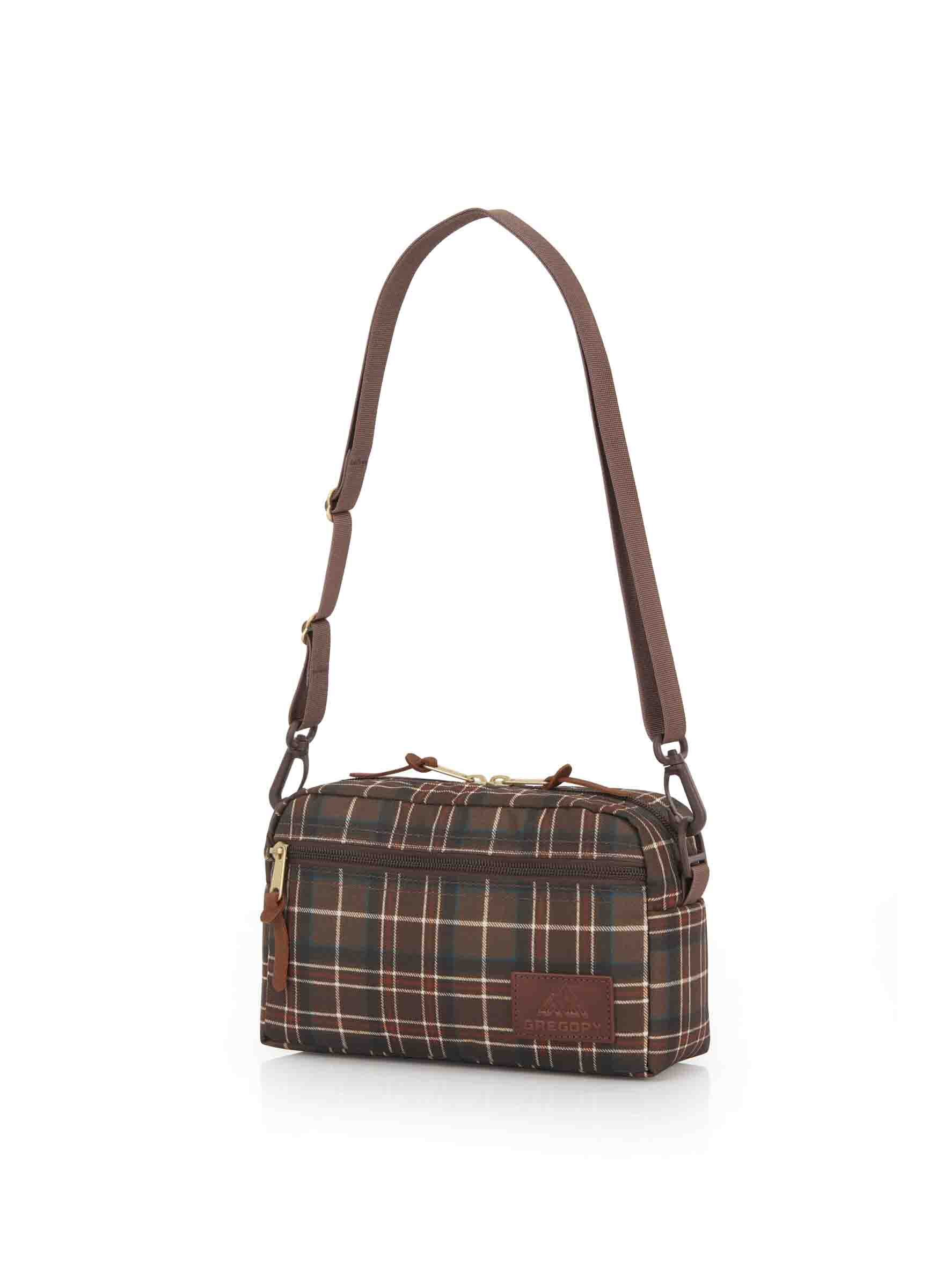 【現貨】GREGORY PADDED SHOULDER POUCH M WOODLANDPLAID【現貨36小時內寄出】