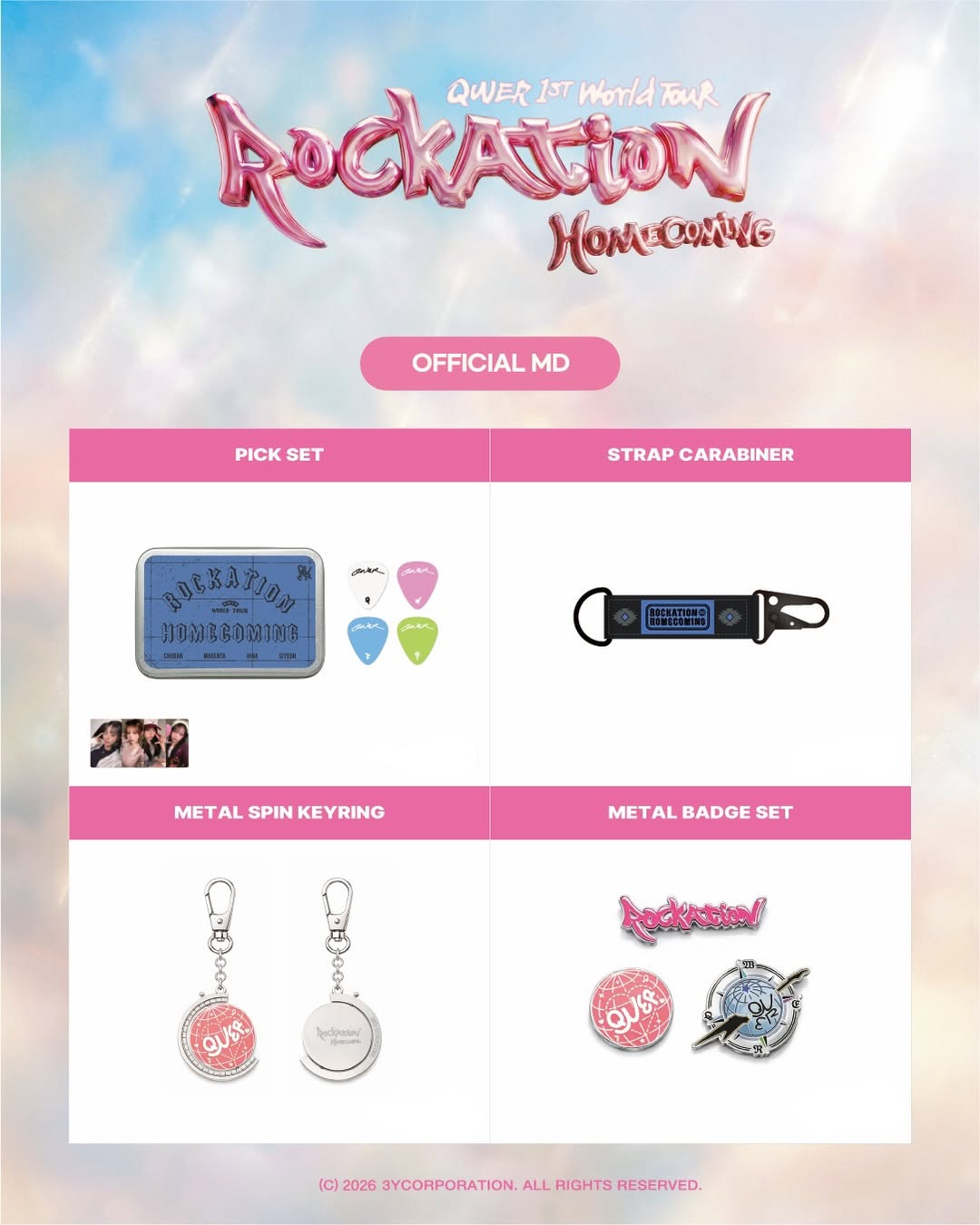 [QWER] QWER 1ST WORLD TOUR ENCORE in SEOUL OFFICIAL MD