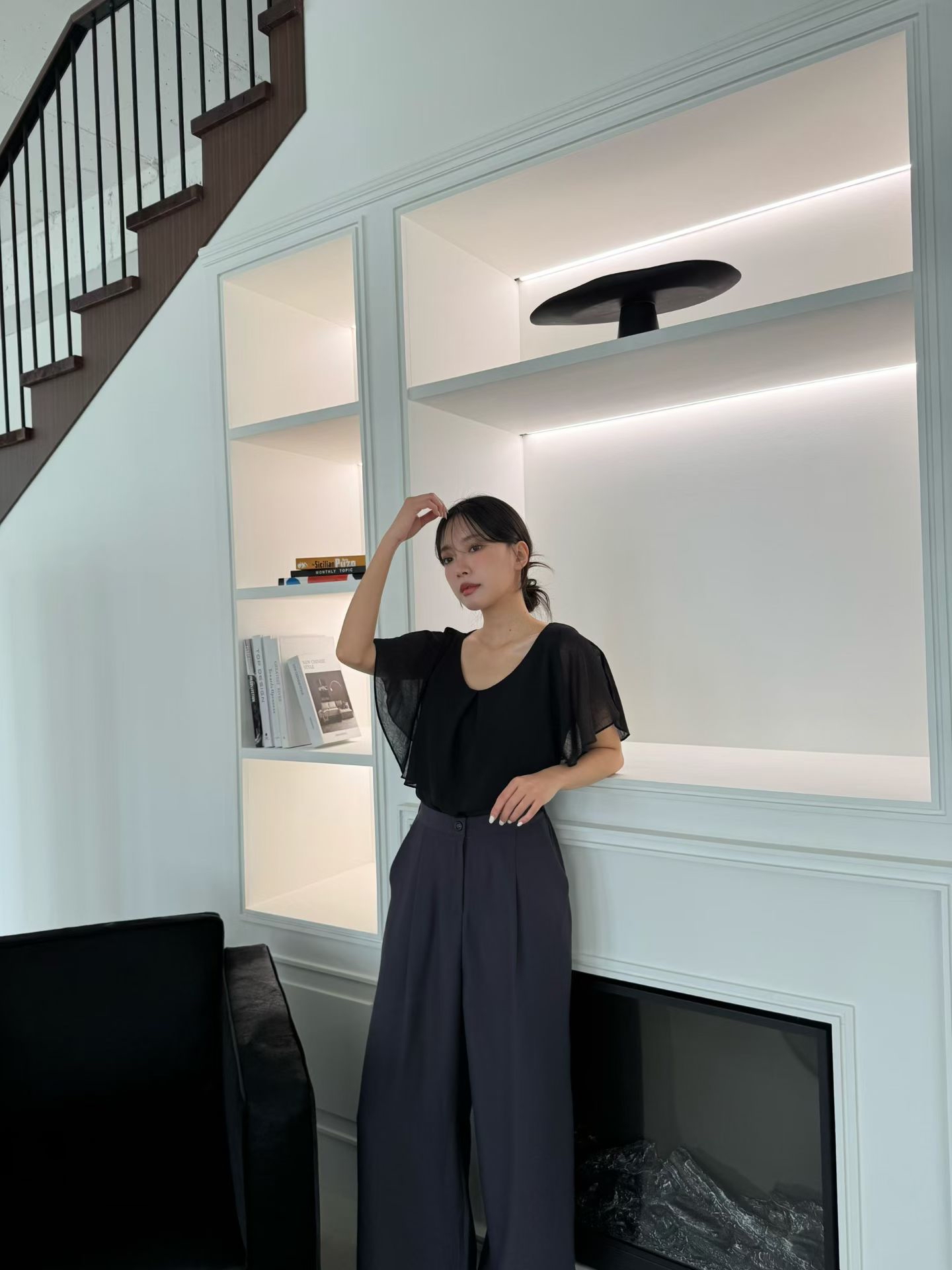 M16 Ruffle 紗雪紡Top 