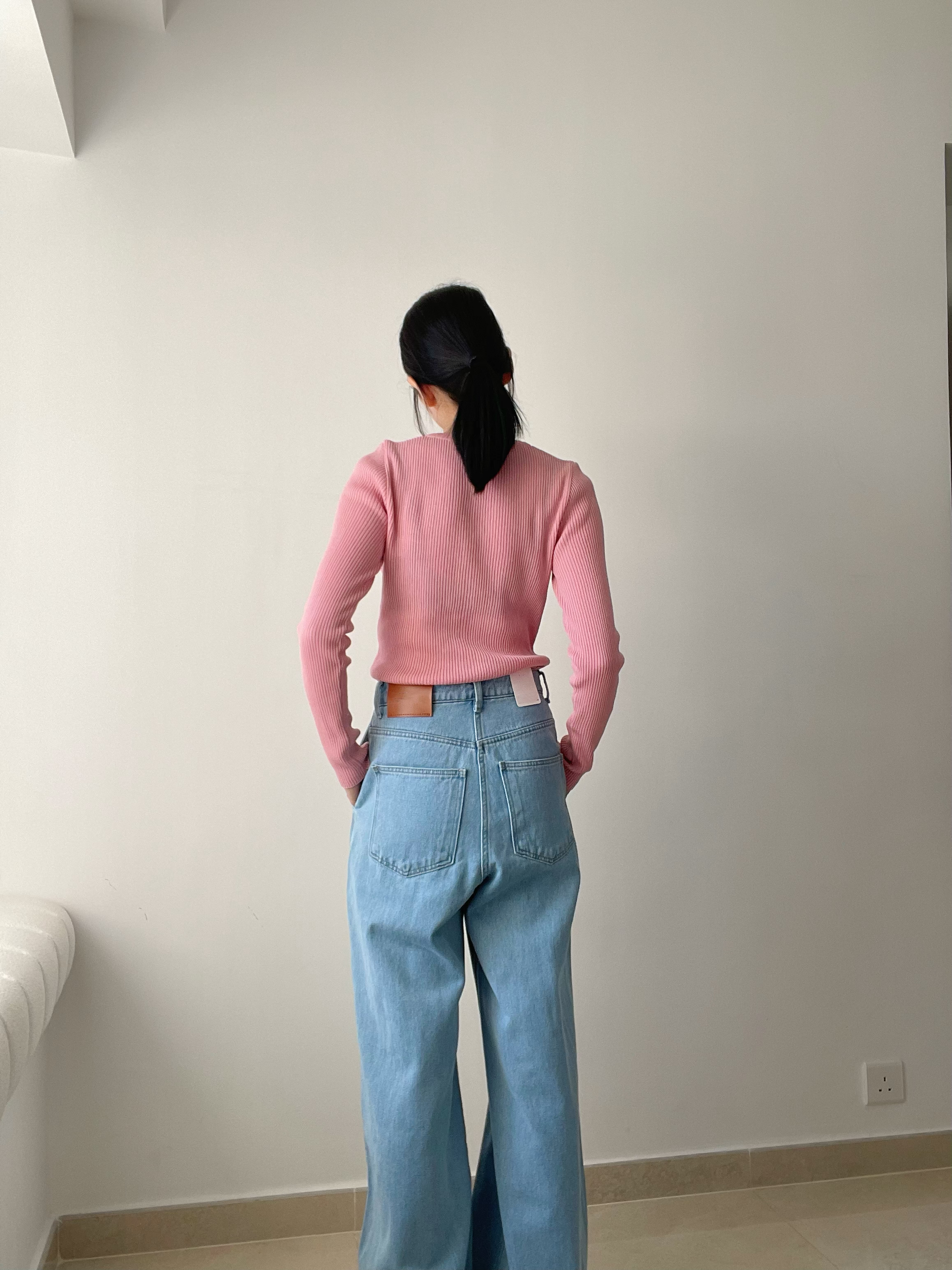 Rainbow buttons cardi/top