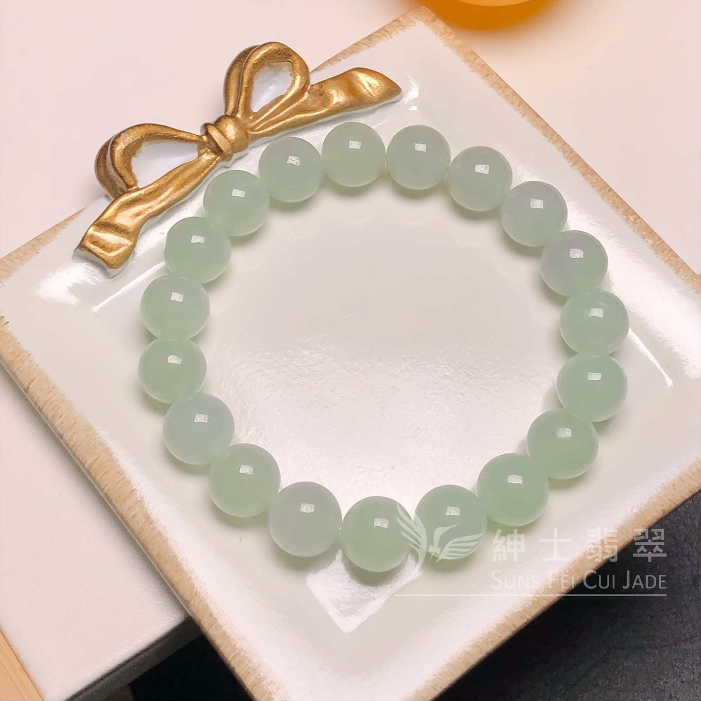 會卡蘋果甜綠手串10.7mm CA00419