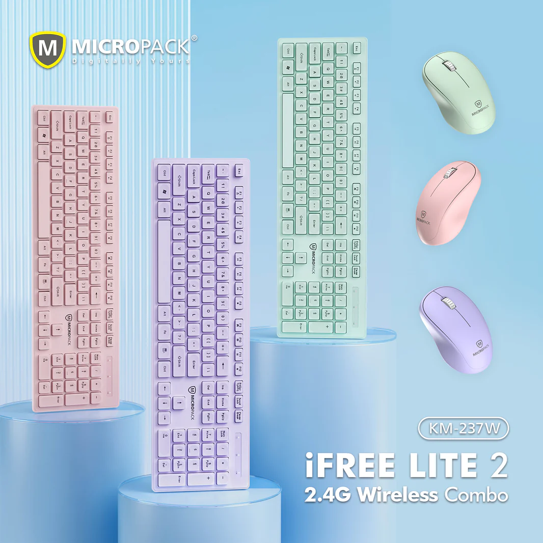 Micropack Colourful 無線鍵盤套裝 KM-237 [預計8月中出貨]