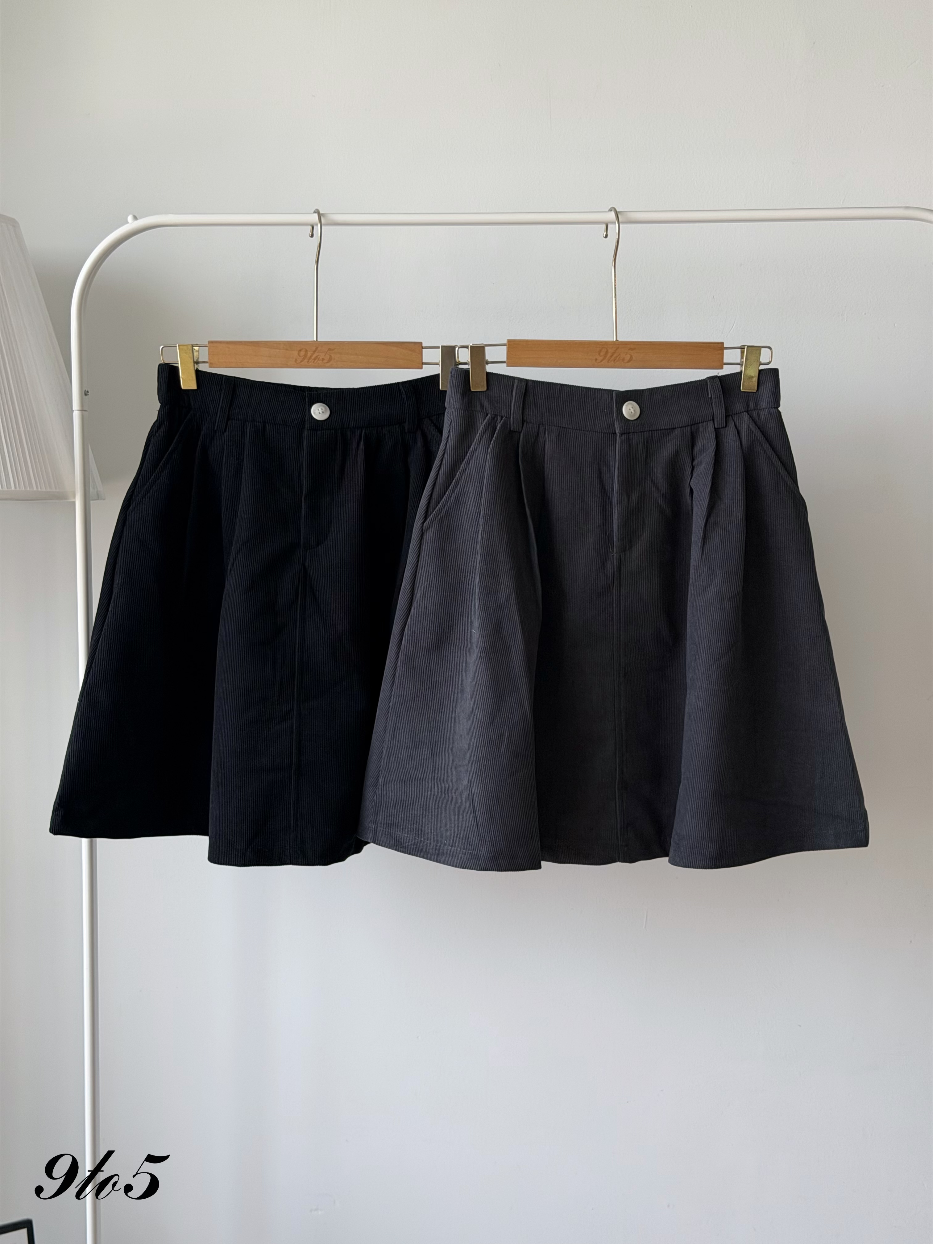 S2021 A Line Corduroy Midi Skirt - 4 Colors 
