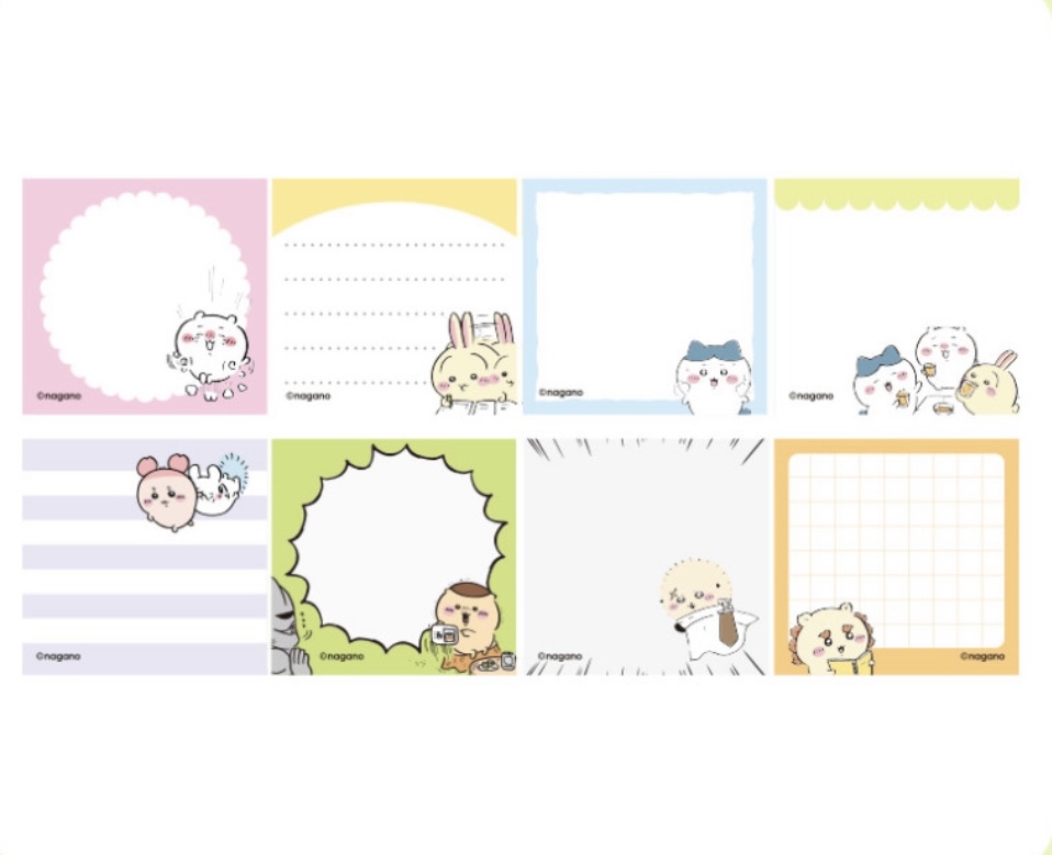 韓國預訂📍Chiikawa天使兔兔編織系列 - Memo
