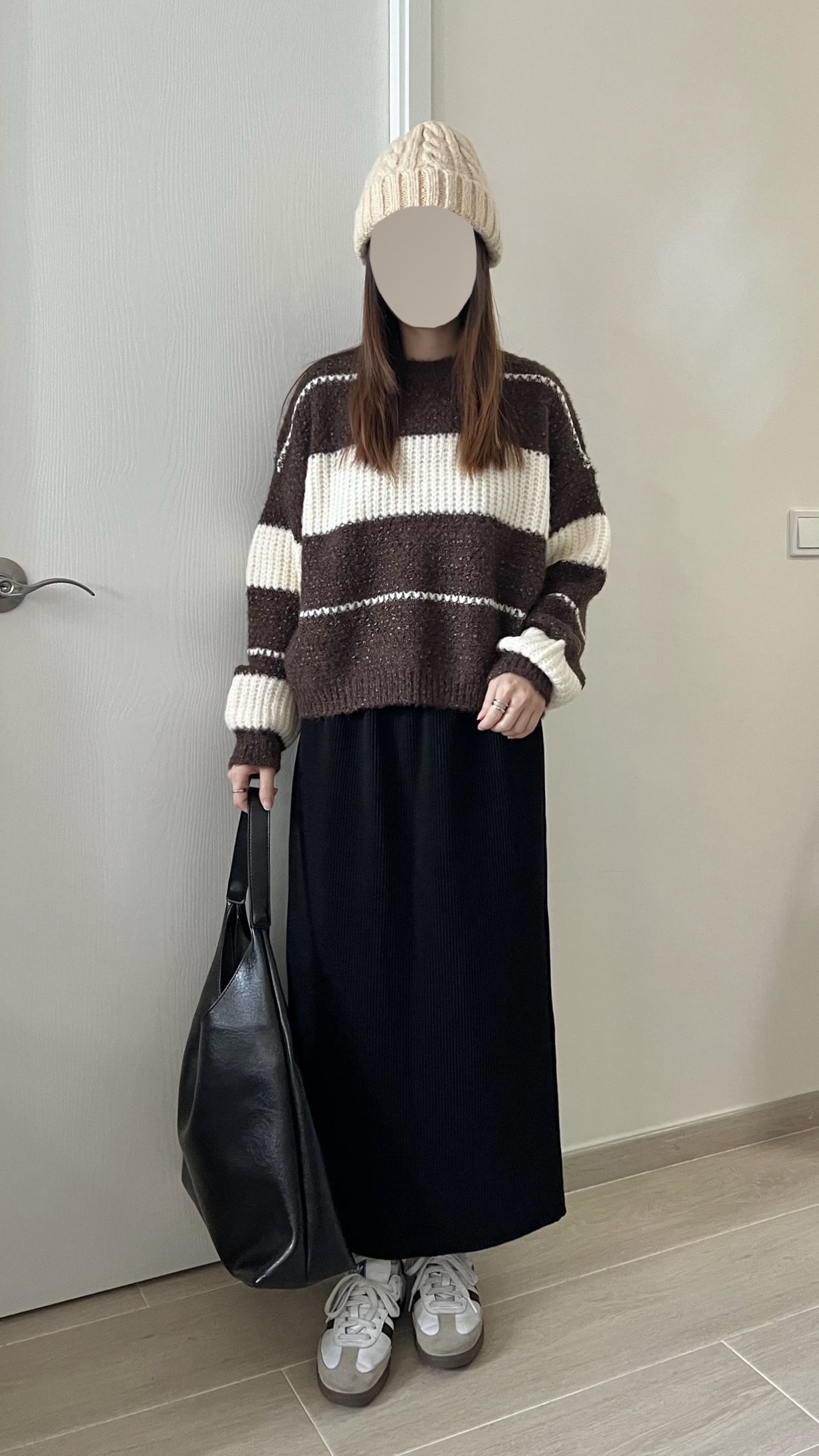 厚實直筒長裙 免熨