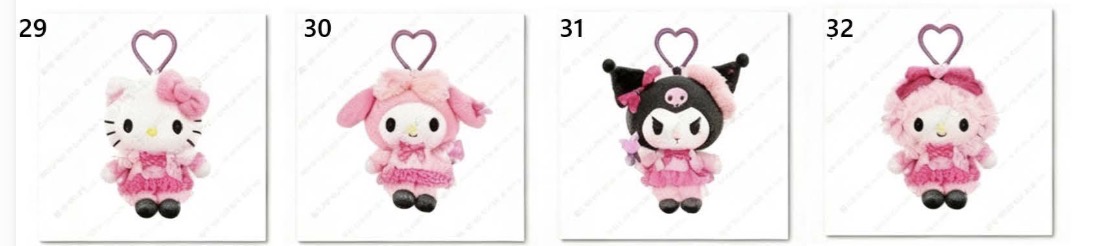 預訂 | Sanrio 平成學院風系列公仔掛件 