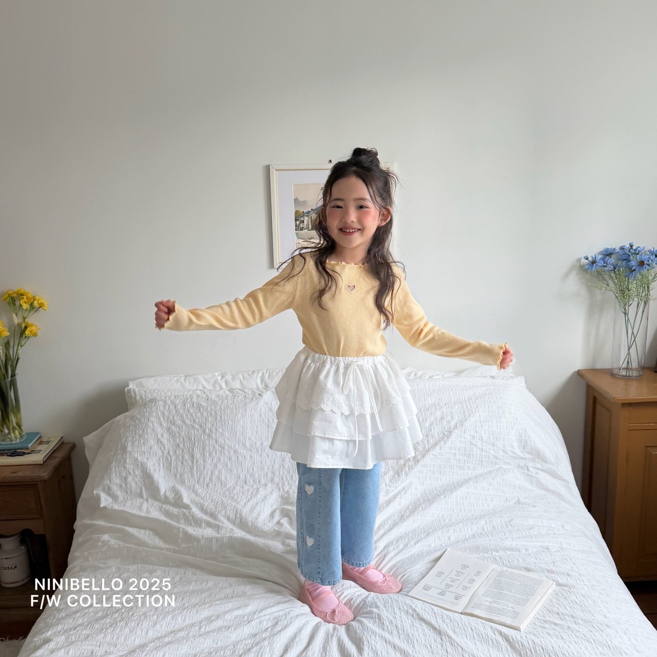 Ninibello | Heart Demin pants (Blue M100-105)