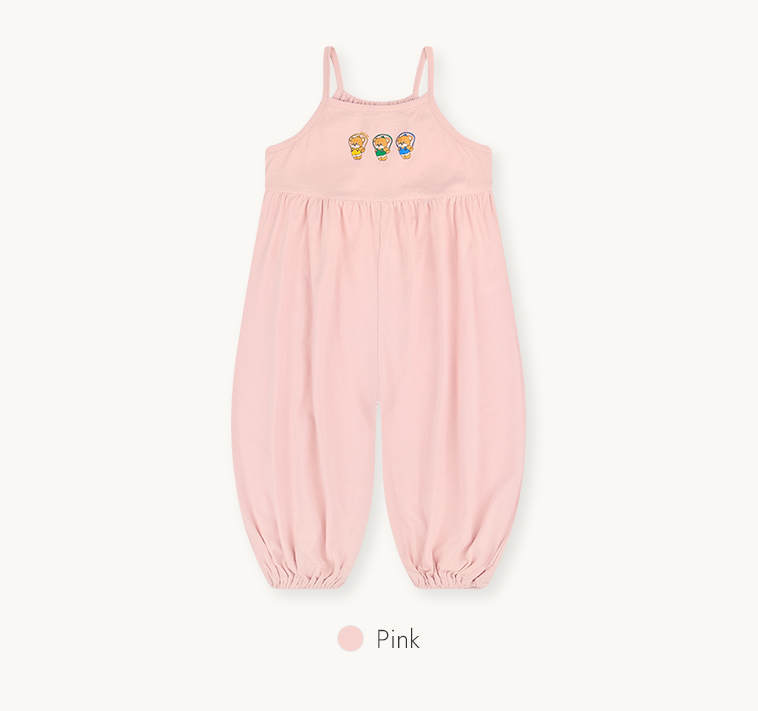 ☀️預訂 韓國直送☀️🇰🇷Milk Baby五色跳繩小熊印花寬鬆吊帶連身褲