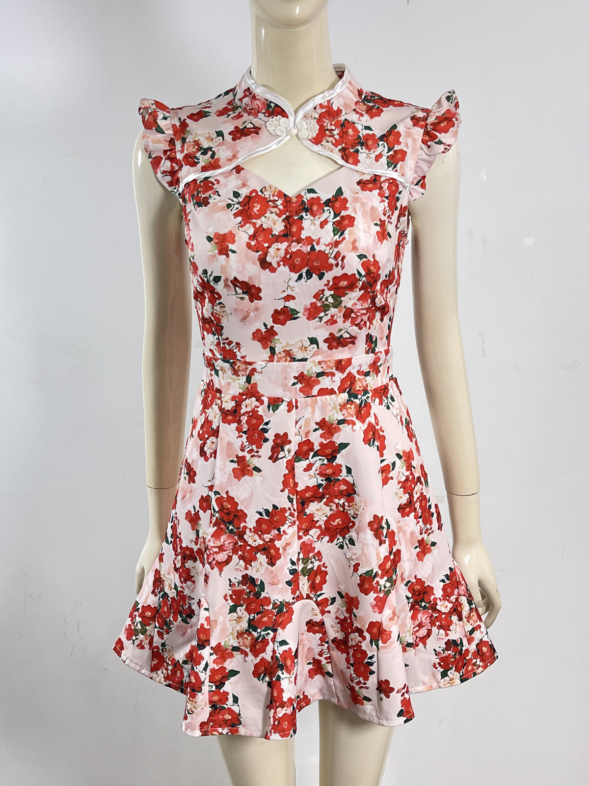 Luck Floral Mini Qipao MC47 