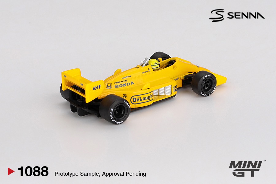 Mini GT 1/64 Lotus 99T #12 Ayrton Senna 1987 Monaco Grand Prix Winner - MGT01088-L