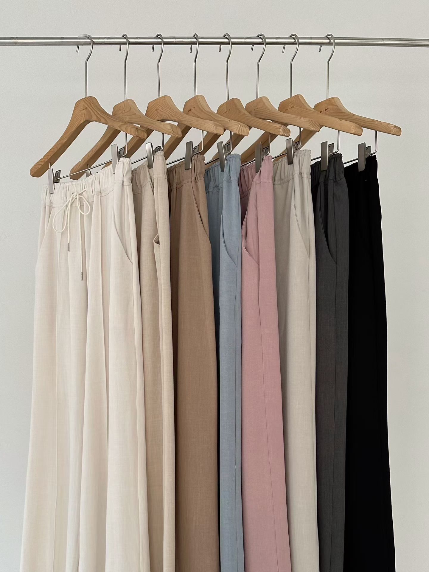 橡筋腰前骨西褲