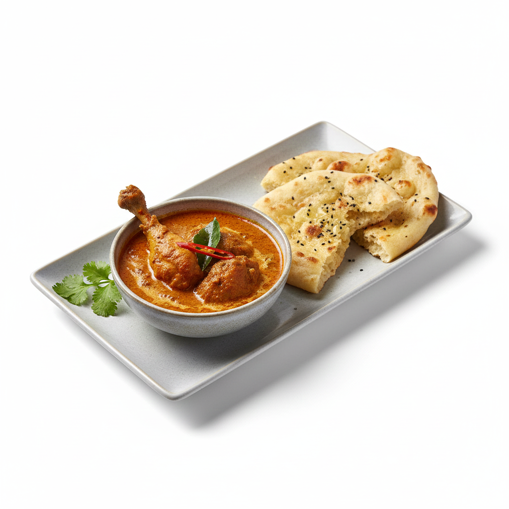 Nyonya Curry Chicken with Naan Bread Set 娘惹咖喱雞套餐
