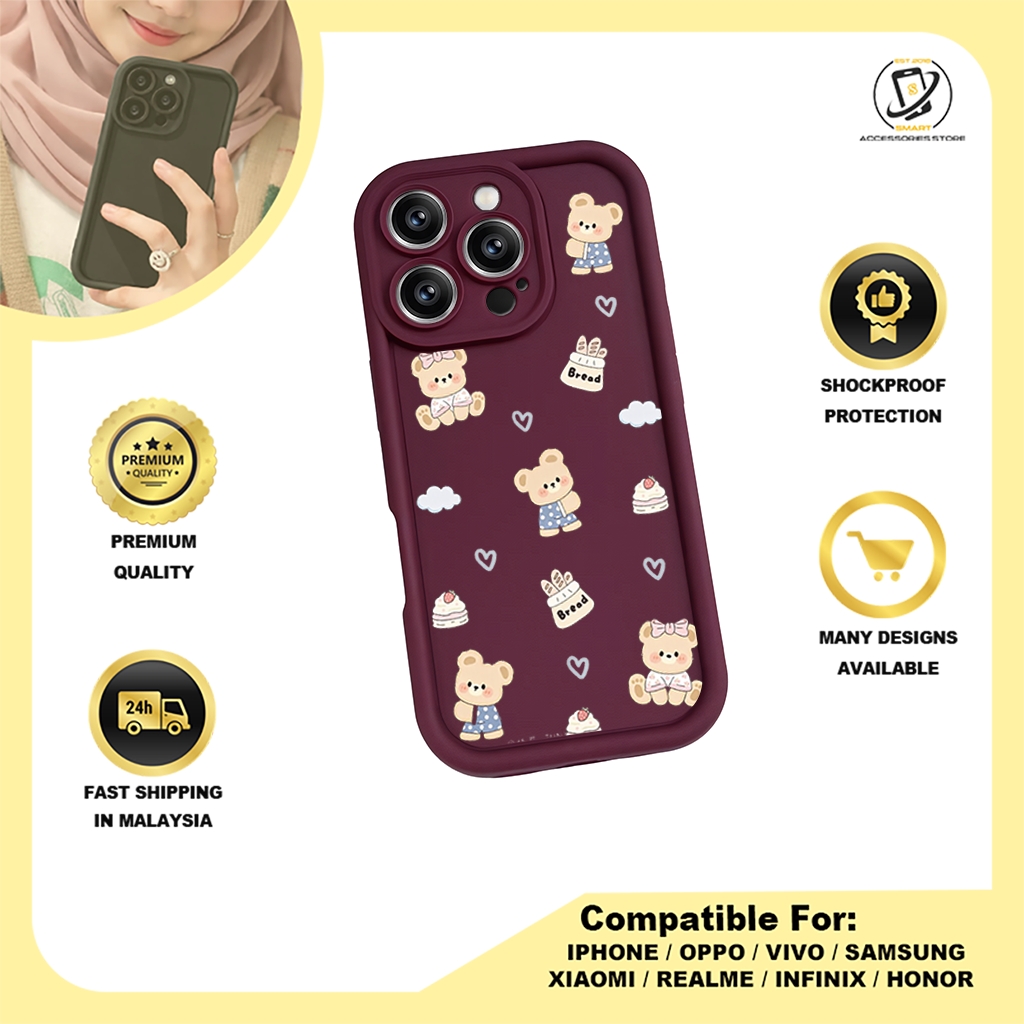 TPU DESIGN CASE PHONE FOR HONOR - DESIGN BEAR K