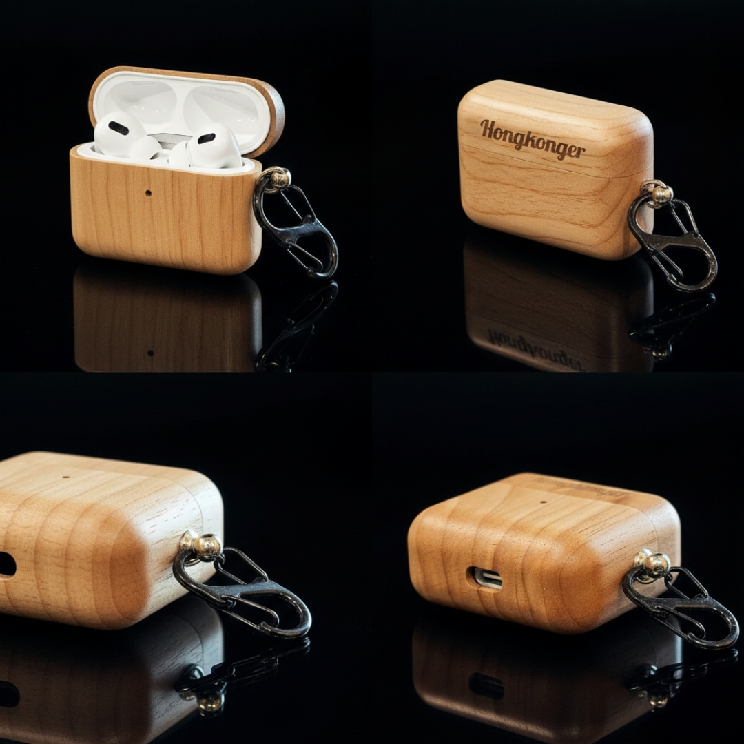 Hongkonger 木製 AIRPODS Case (免費刻名)