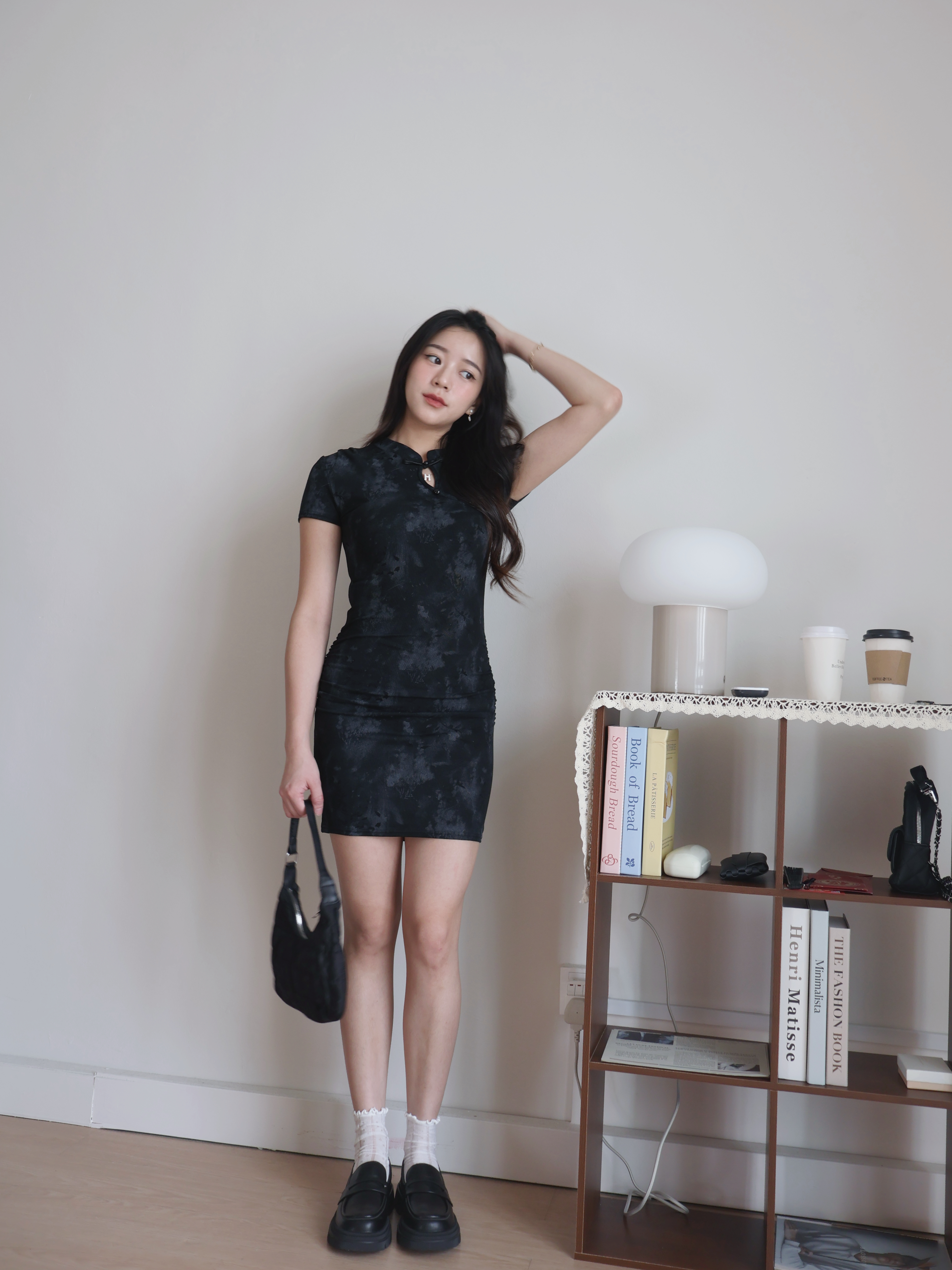 Aster Slim Dress | Black