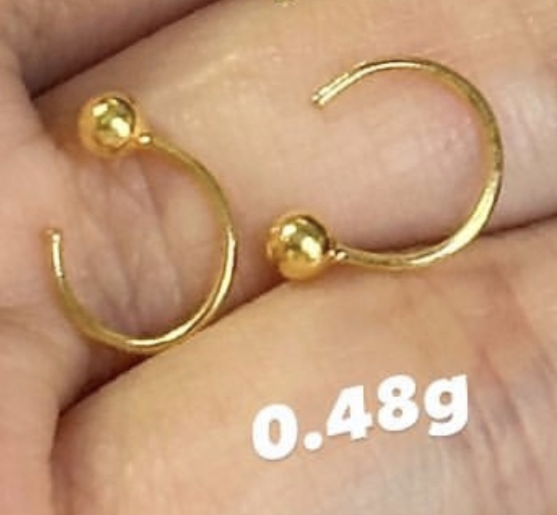 【无氢5D】鱼鳞蝴蝶/小兔/四角星耳钉