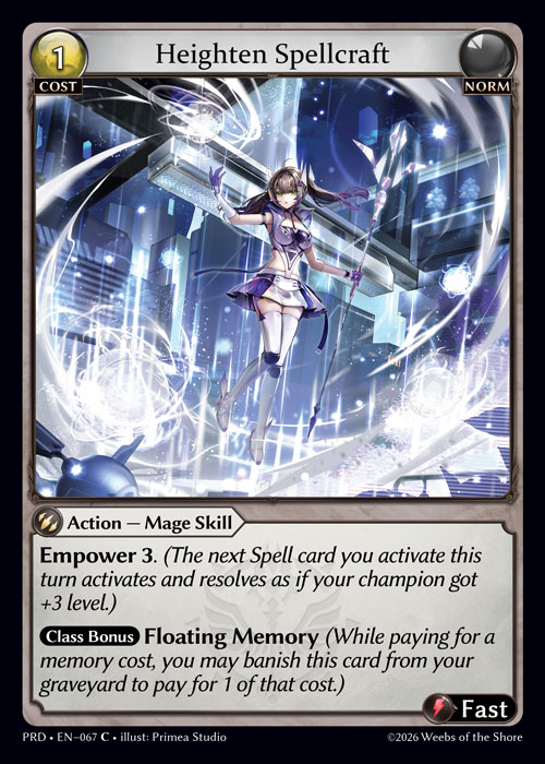 FOIL - Heighten Spellcraft / PRD-067 (C)