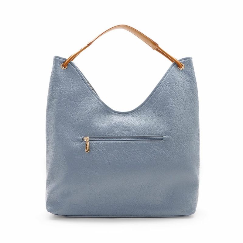 《現貨》日本firano圓形曲線手提包(藍色)