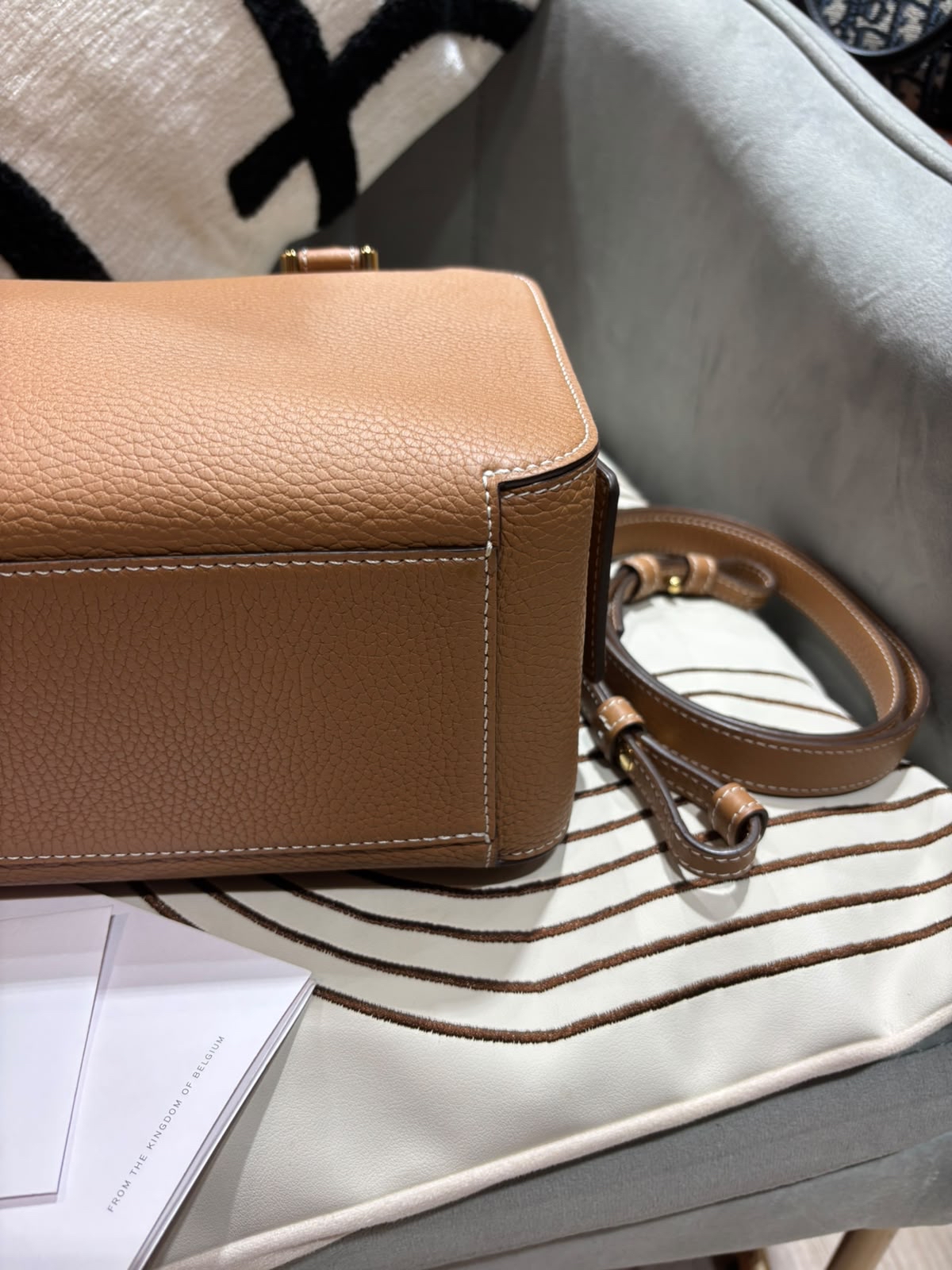Delvaux Cool Box MM Taurillon Soft calfskin 100%Authentic, 99%New ✅ Receipt✅ certificate✅Dust Bag