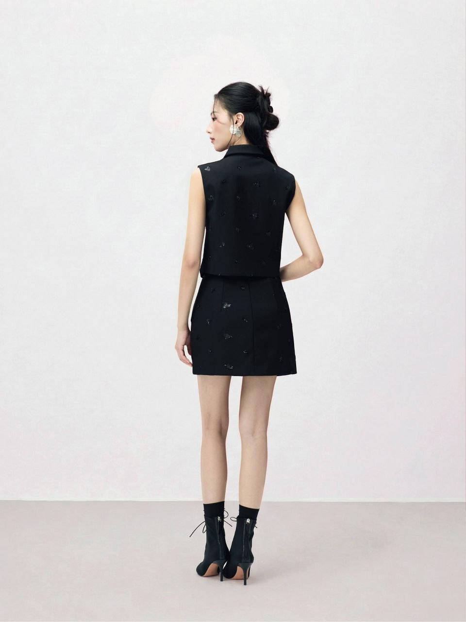 A字亮片裤裙 S0081