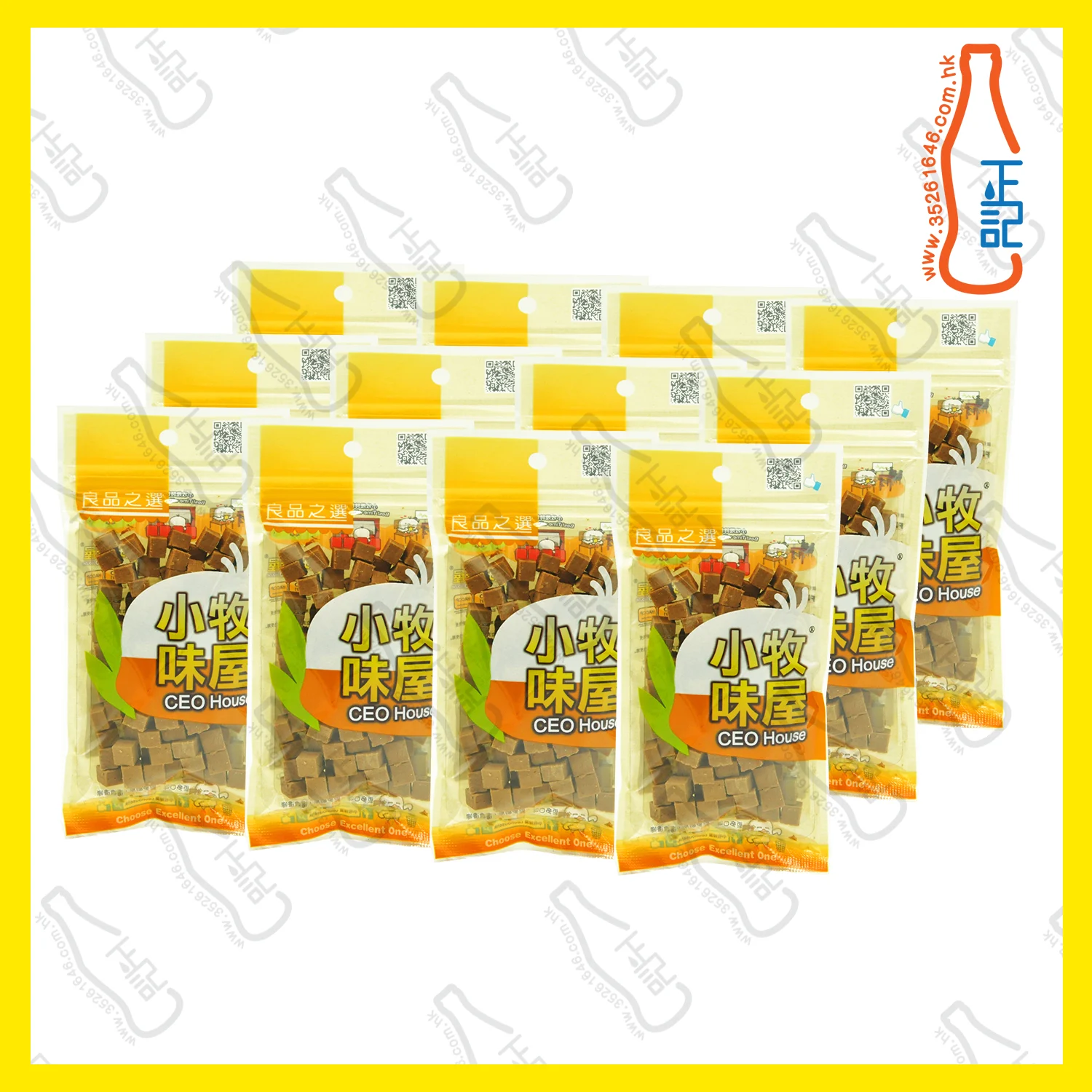 ==FT4884 小牧味屋 - 方粒啡色八仙果 70g x【12包】/袋