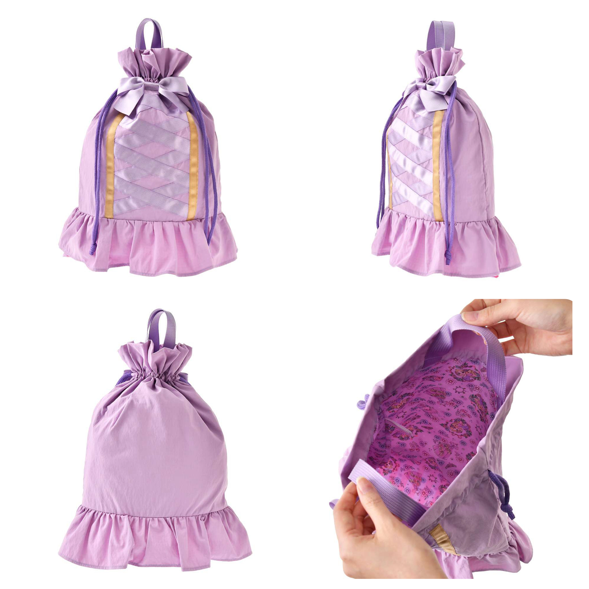 日本預訂📍日本迪士尼Back to School系列 - 長髮公主/Frozen手提索繩袋(小朋友用) 27/1日本開售