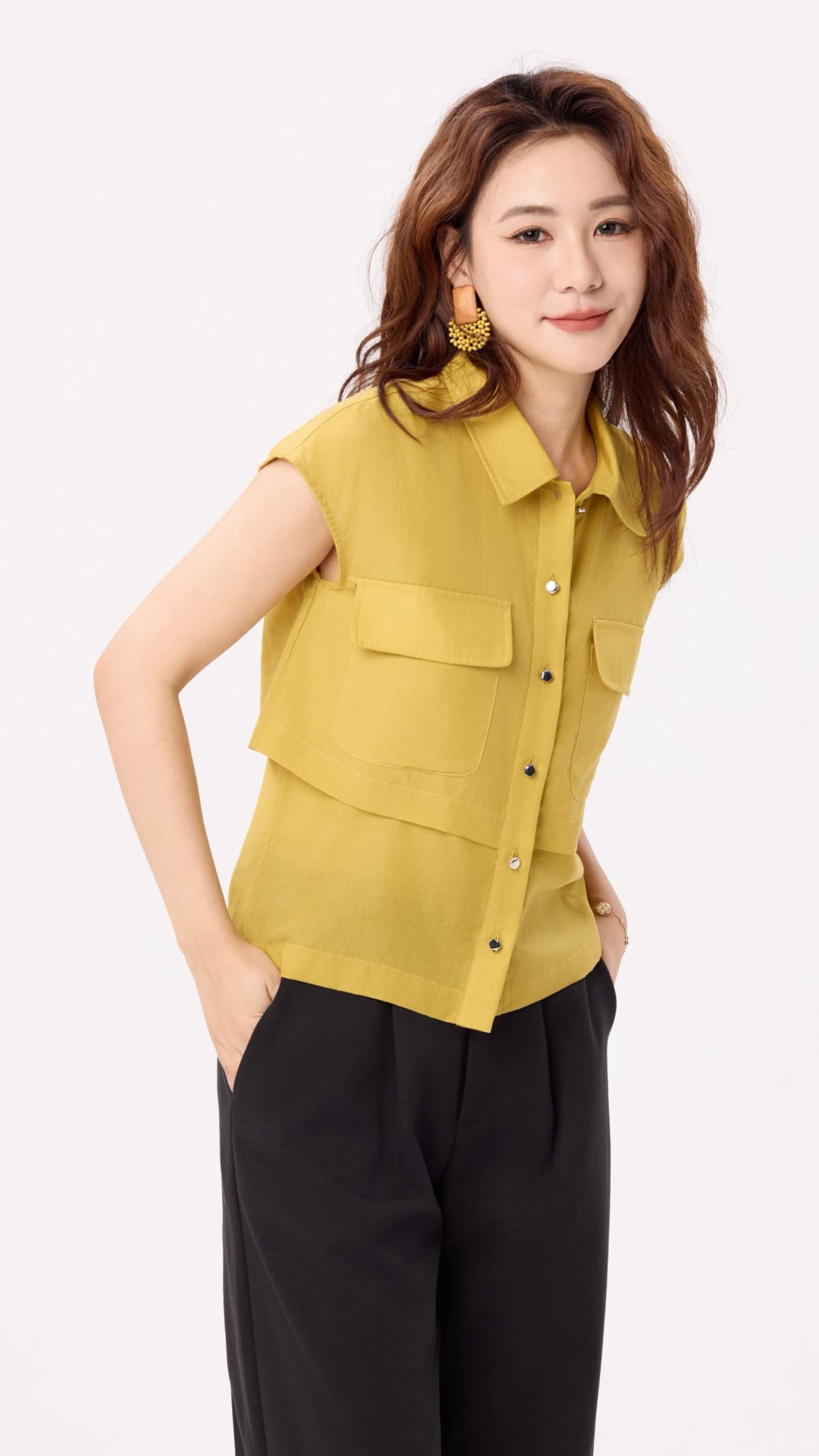 10141342 Verdant Glow Utility Blouse