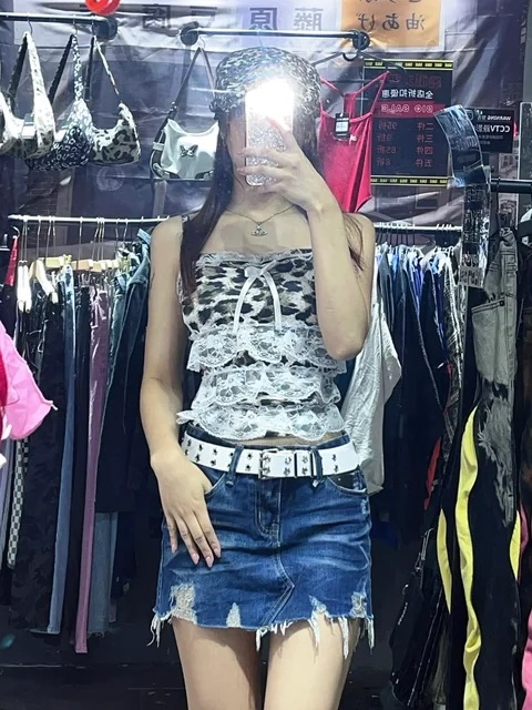 Black Vintage skirt #0192