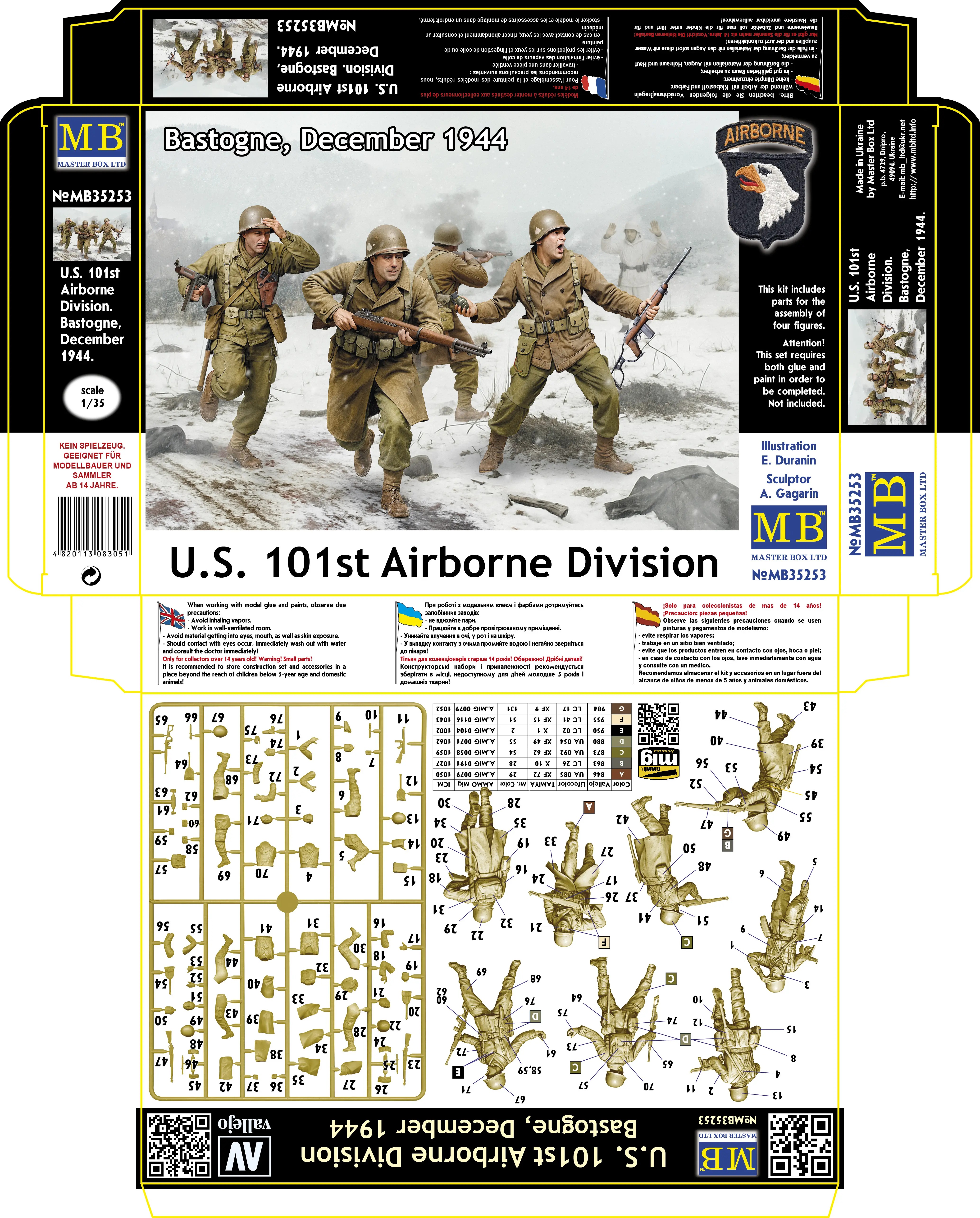 1/35 U.S. 101st Airborne Division. Bastogne, December 1944