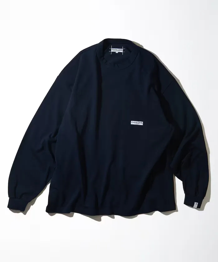 【CAHLUMN】CAHLUMN by A.H Heavy Weight Jersey Long Sleeve Tee - NAVY (舊版）