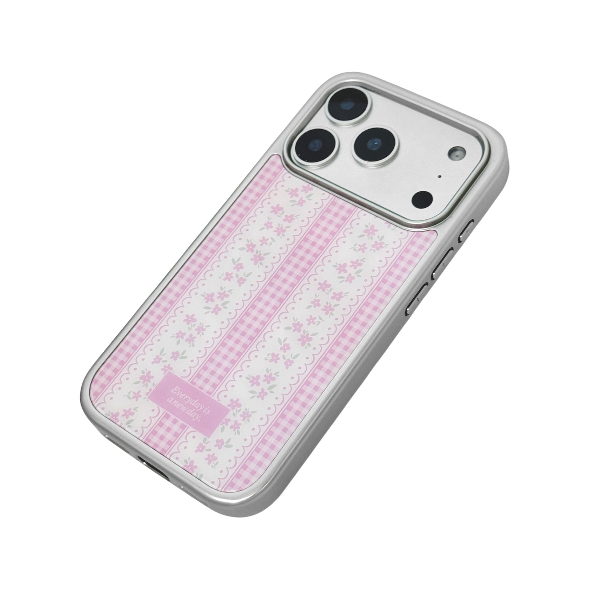 【Rosé Pâtisserie】銀框亮面MagSafe iPhone Case