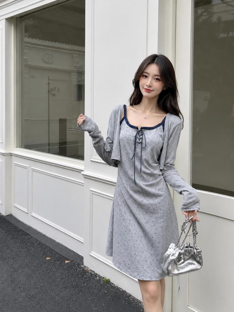 A150775 Summer Vacation Floral Spaghetti Strap Mini Dress for Women, Black A-Line Dress with Side Slit, High Waist Slim Fit Elegant Sundress