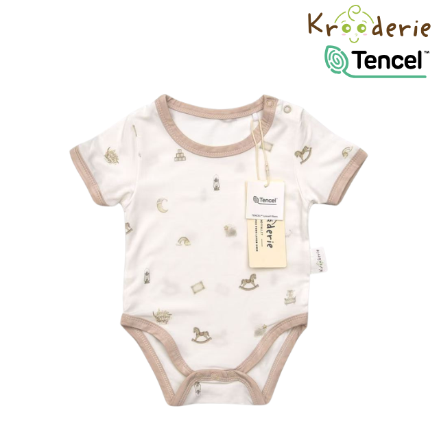 Krooderie TENCEL Short Sleeve Baby Romper