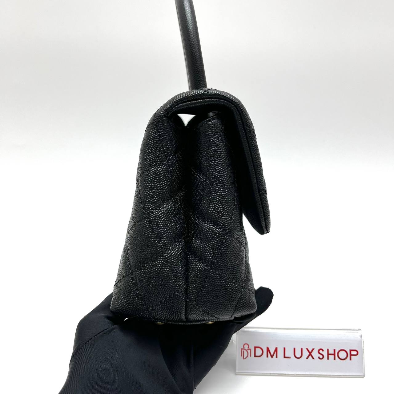 Chanel Black Caviar Small Coco Handle GHW (Serial 24)