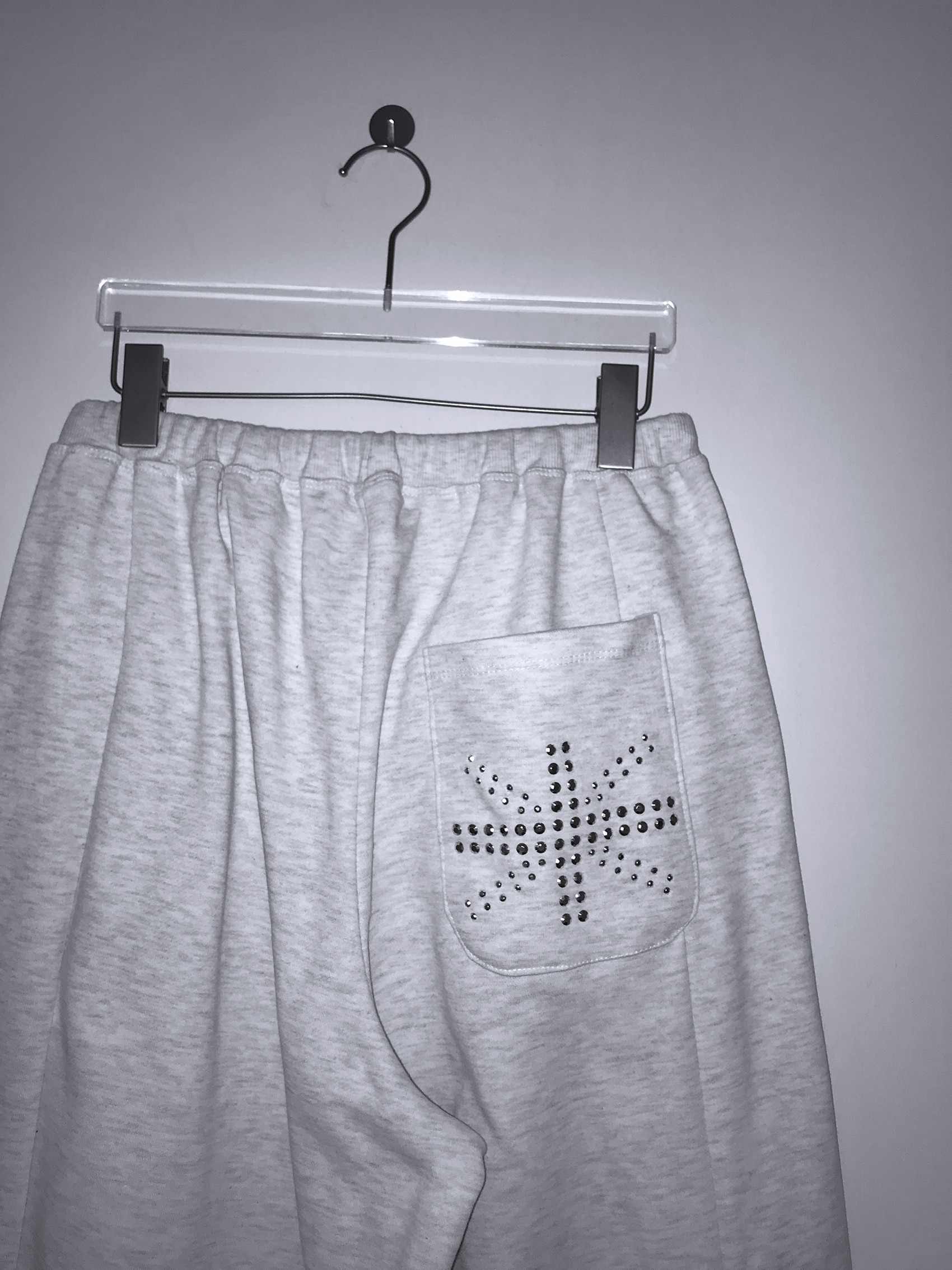 Studded Wide-Leg Sweatpants