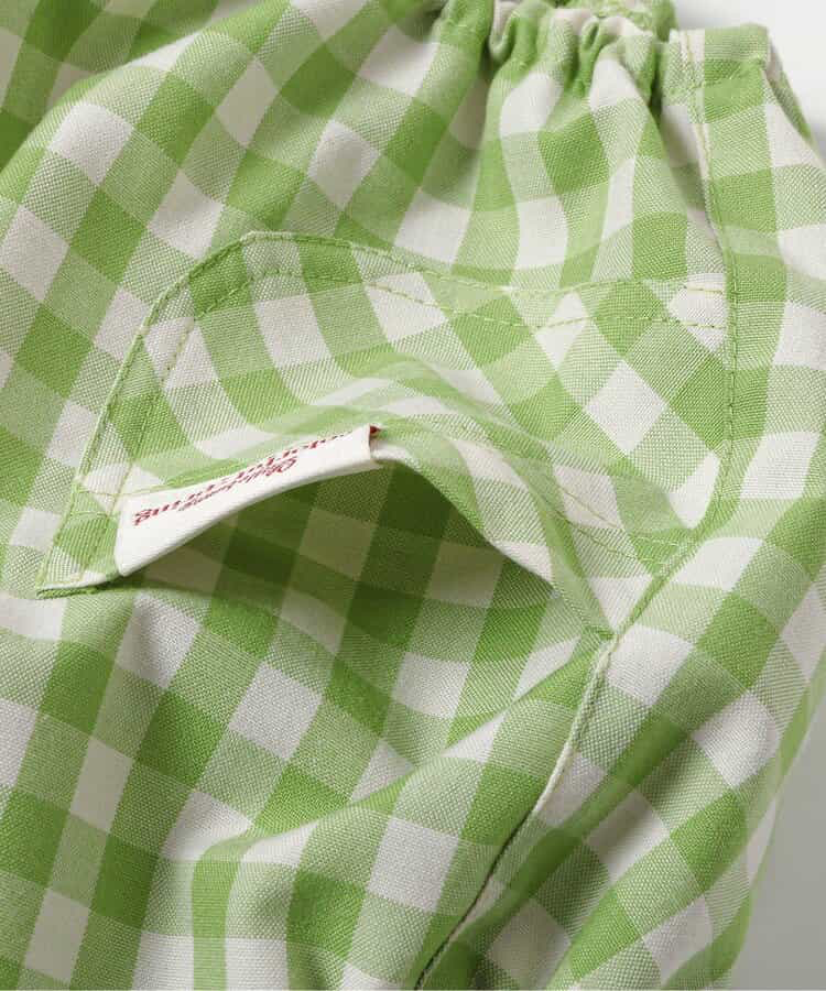 🇯🇵預訂 日本直送🇯🇵 Apres les cours 兩色立體兔耳格紋短袖上衣吊帶包屁褲套裝