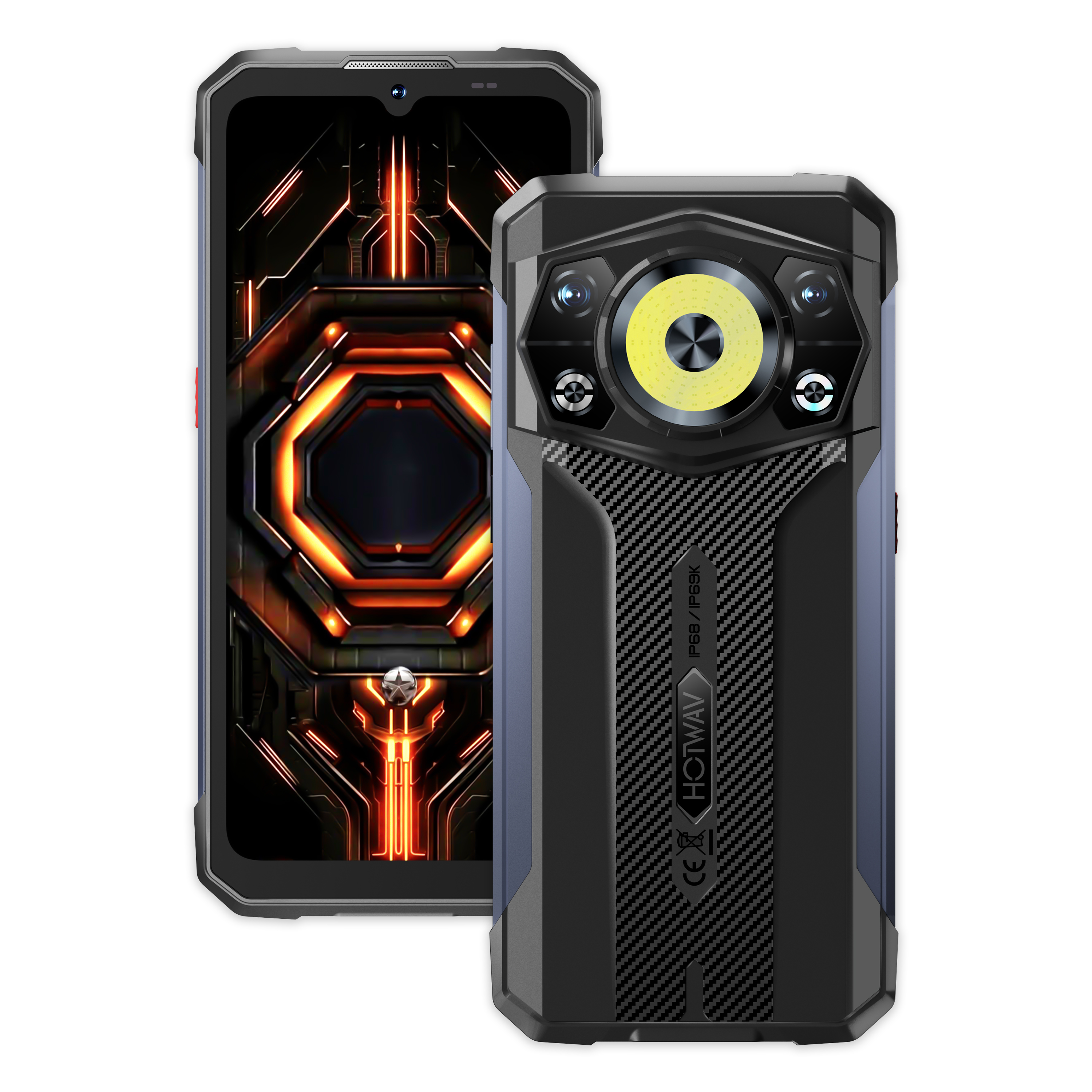 HOTWAV Cyber 17 | 6.745吋 6200mAh 露營燈 動態燈 AI工具 三防手機 Rugged Phone