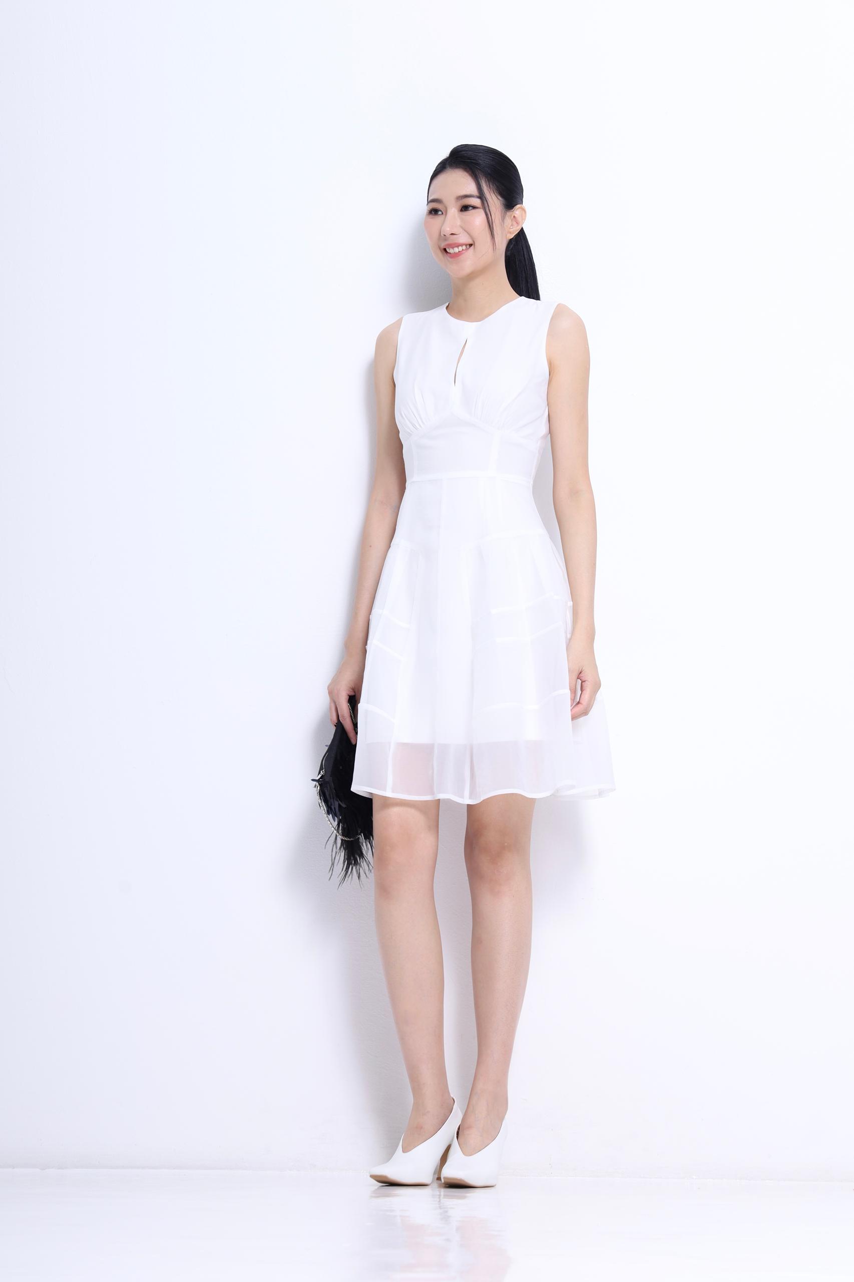 CD2151 SHEER MINI DRESS
