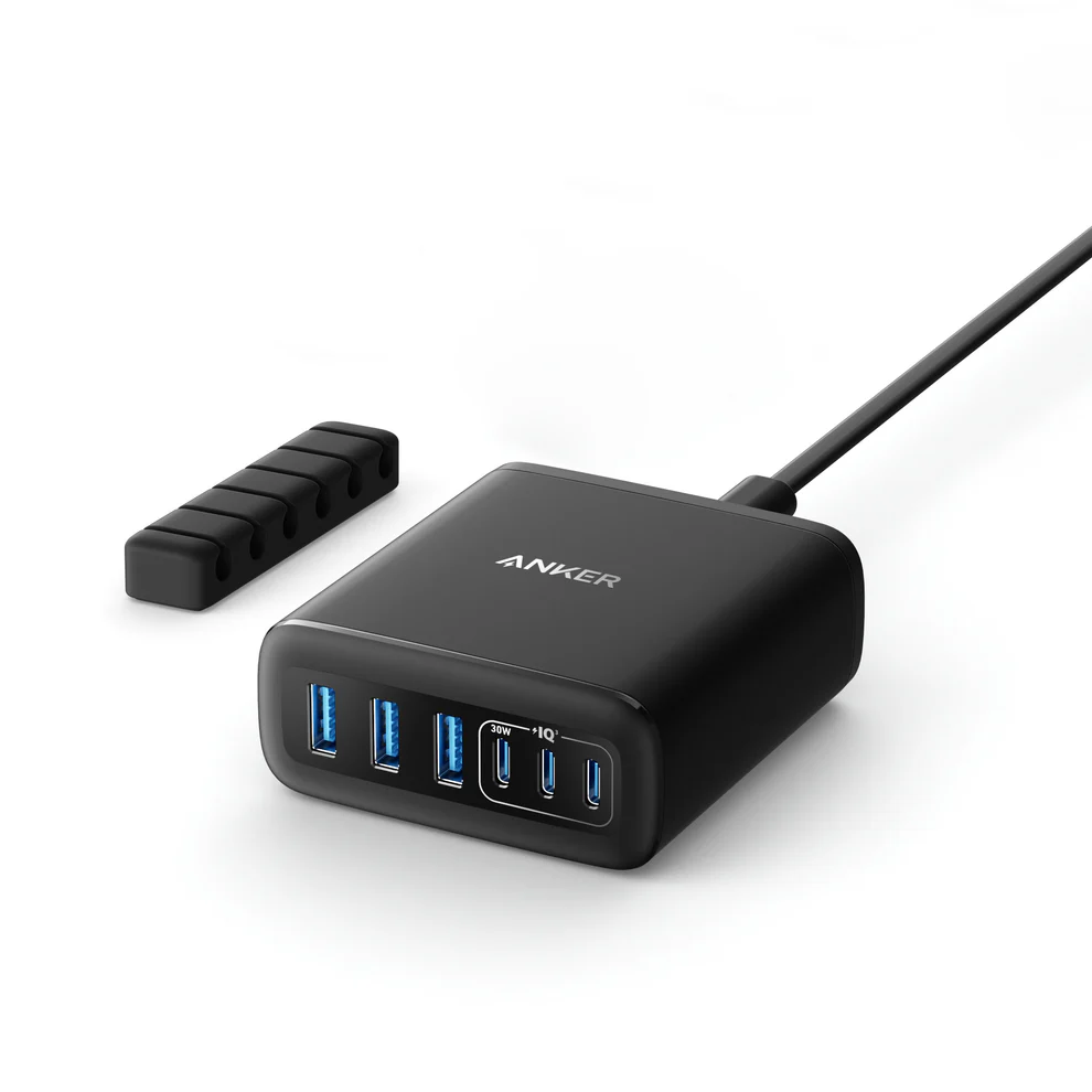 香港行貨 18個月保養 Anker 安克 A2154 112W GaN PD Charger 6輸出 USB-C TYPE C USB-A充電器 氮化鎵充電器 USB快速充電器 快充火牛 USB充電器 叉電器 手提電腦充電