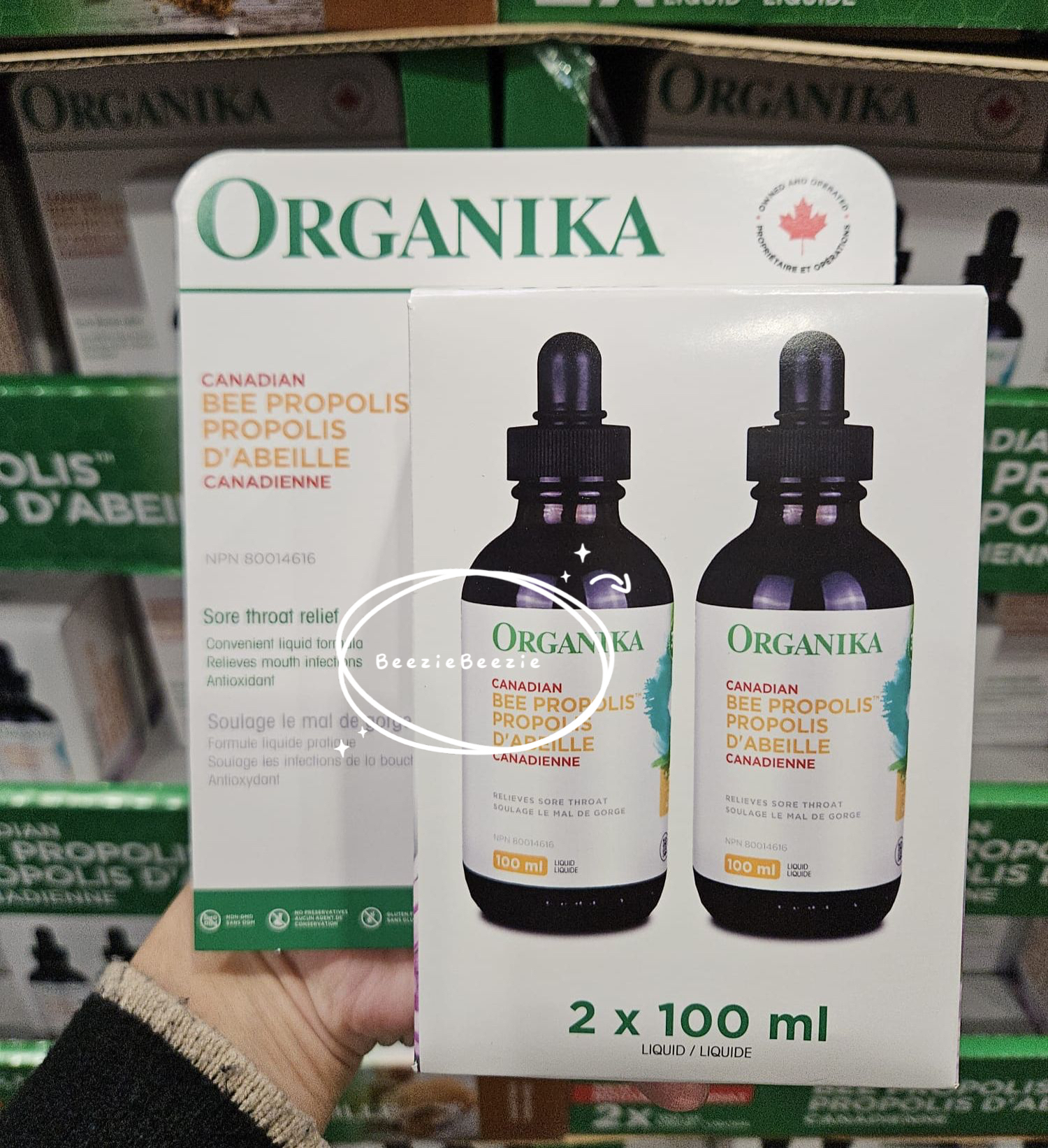 (預購 - 5月9 號截單) Organika蜂膠滴劑 (100ml x2）